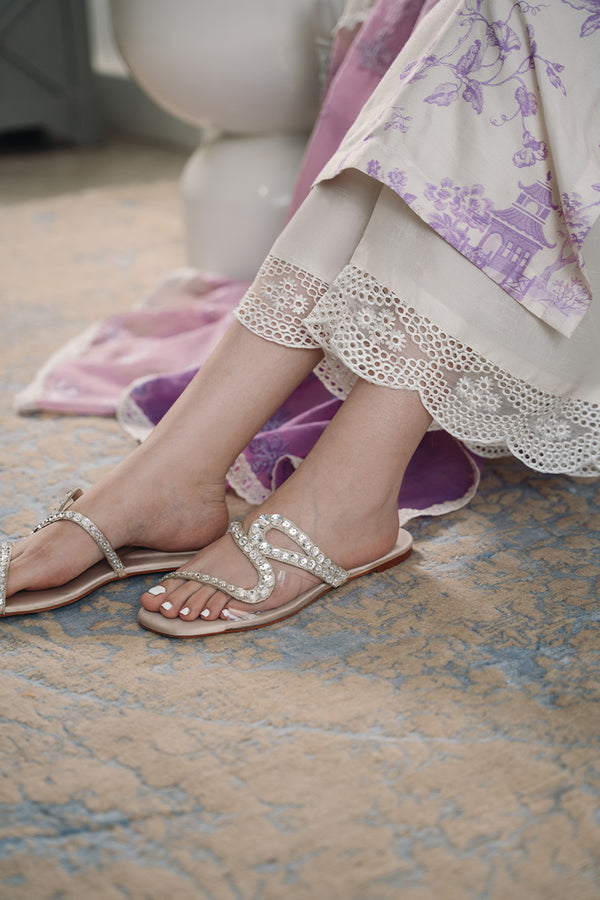 Maira - Plain Pure Raw Silk Pants