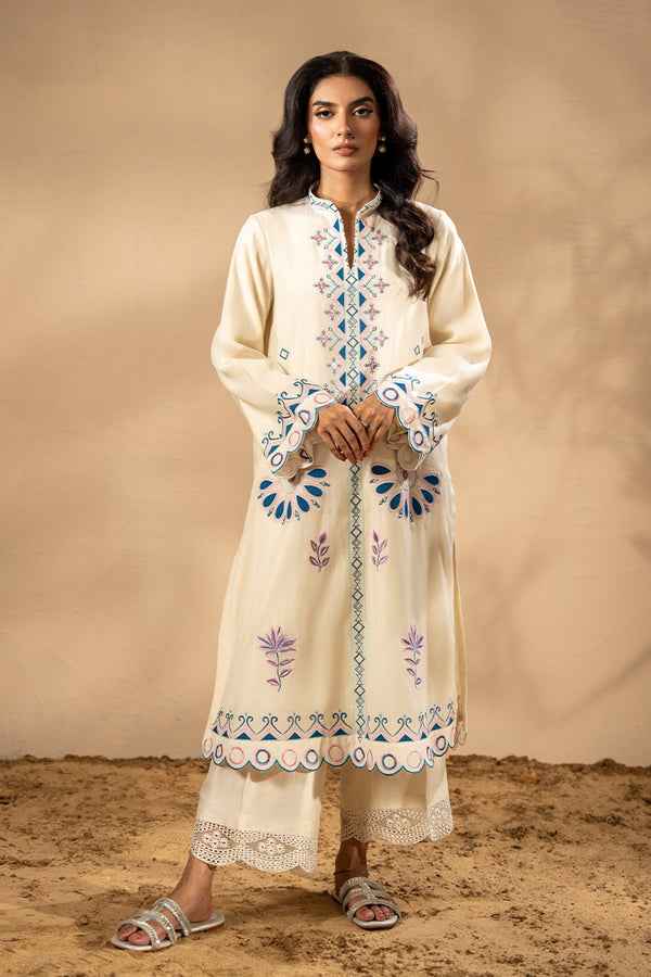 Miassa - Pure Raw Silk Pant